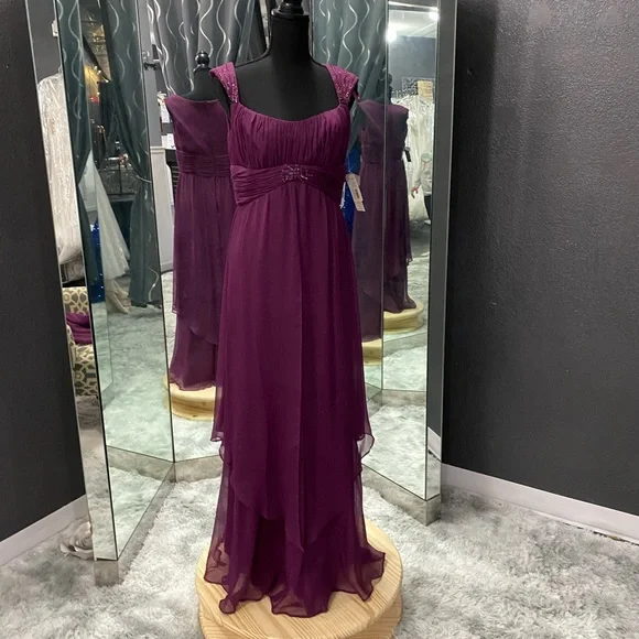 Km Collections | Dresses | Km Collections Magenta Purple Bridesmaid Or  Mother Of The Bride Gown | Poshmark